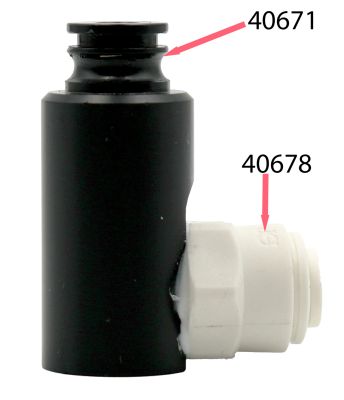 Adapter for plug connection Testomat® LIMIT our item number 40671 side view of the product